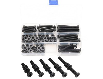 Threaded Insert Nut and Bolt Kit 35 Sets 1/4-20�13mm Furniture Hex Bolts