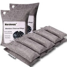 Marsheepy 12 Pack Bamboo Charcoal Shoe Deodorizer Bags, Activated Charcoal Od...