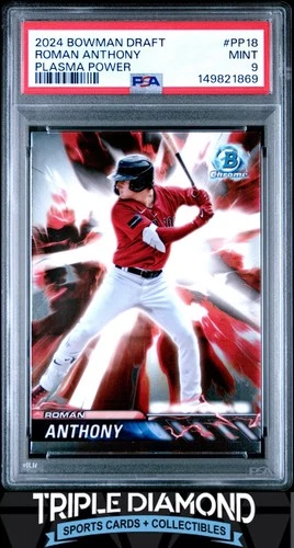 2024 Bowman Draft Chrome Roman Anthony Plasma Power PSA 9 Mint W131