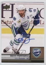 2014 Upper Deck AHL Auto Benn Ferriero #91 Auto 1r5