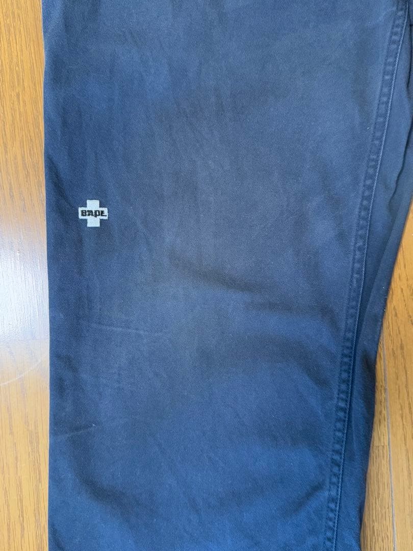 A BATHING APE Cotton Chino Pants Navy M BA0226199 thumbnail 5