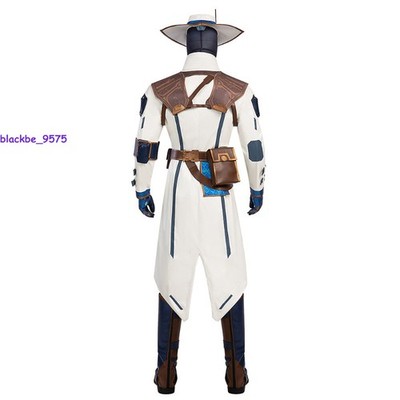 Valorant Cypher White Hat Cosplay Costume Complete Outfit Halloween Game Suit