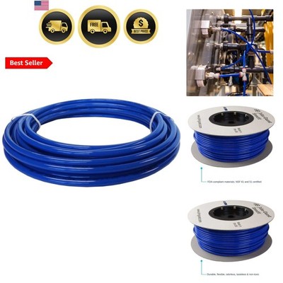 3/8 Inch x 25 Feet LLDPE Tubing, Flexible Water Tubing for Plumbing, Blue, PE...