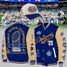 LA Dodgers 2025 World Series Champions Baseball Jacket
