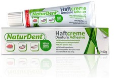 NaturDent Denture Adhesive – Natural, Zinc-Free, Paraben-Free, Strong Hold