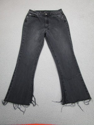 Ksubi Jeans Womens 27 Black Skinny Kickn Beat Up Bootcut Distressed Denim Goth
