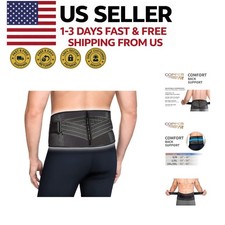 Copper Fit Pro Back Support Lumbar Brace Black with Copper Trim L XL