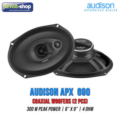 Audison Prima APX 690 - 6  x 9  Coaxial Speaker set (a pair) 300W max; 4Ω