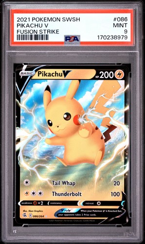 Pikachu V graded PSA 9 for sale on eBay