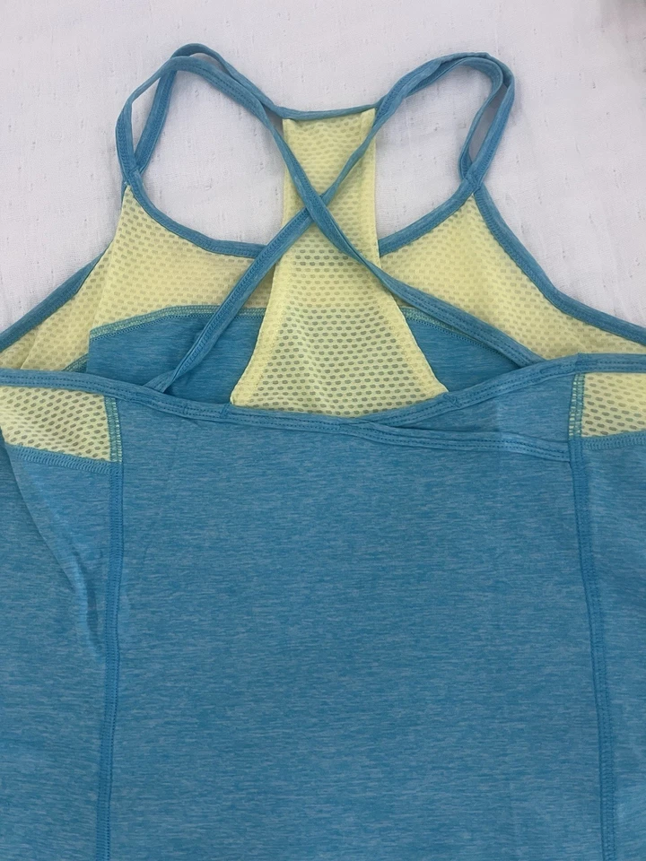 Tênis LIJA atlético regata transversal tamanho pequeno azul amarelo - Imagem 4 de 4