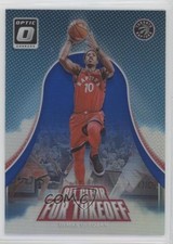 2017 Donruss Optic All Clear for Takeoff Blue Prizm 14/49 DeMar DeRozan #7 b2g