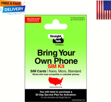 Straight Talk Bring Your Own Phone SIM Kit, No Airtime - Prepaid