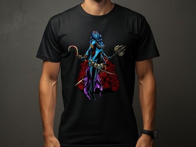 Hindu Goddess Kali T-Shirt, Mythology Inspired Tee, Hindu Religion Apparel, Deit