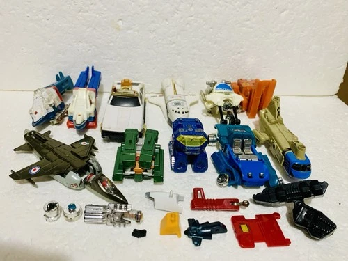 Tonka Go Bots: vintage junk lot of parts figures Guardian Renegade