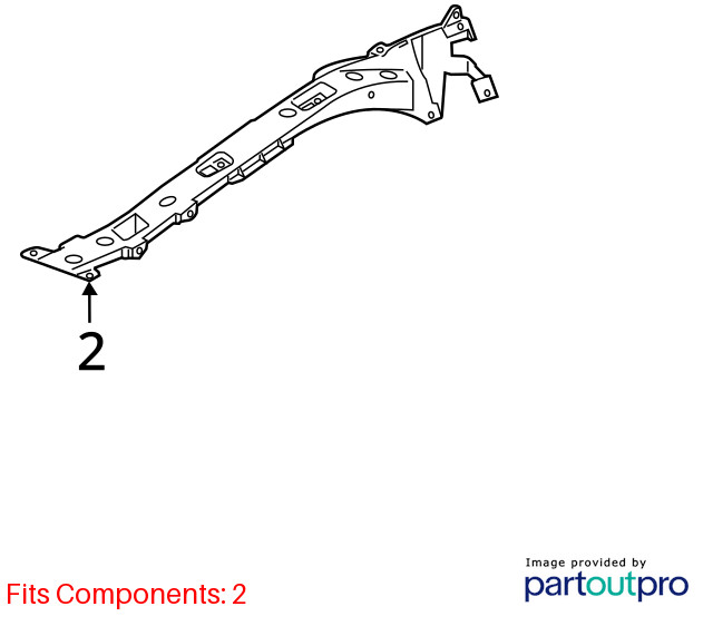 BMW I8 I12 I15  Front Left Fender Support Bracket Assembly 2014 - 2020 OEM