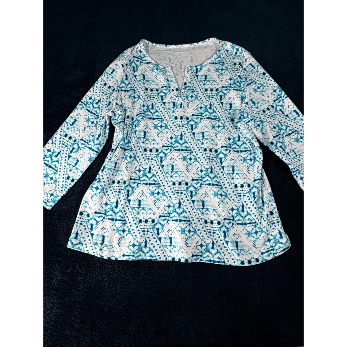 Chemisier Bleu Kim Rogers - Taille Petite (PL) - Occasion En Très Bon état