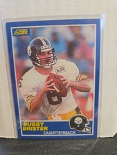 1989 Score Bubby Brister #11 RC Rookie Card - Pittsburgh Steelers NM. rookie card picture