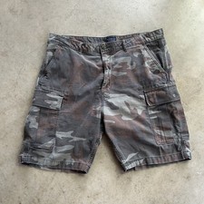 Levis Strauss  Co Vtg Y2K 2000 Camo Cargo Shorts Mens Sz 40 Gorpcore Grunge