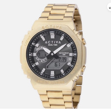Invicta Activa ACWM423007 Digital Watch Gold Black Unisex World Time Alarm