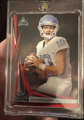 2023 Leaf Draft - V2 Drake Maye #B2-4 Red (RC)