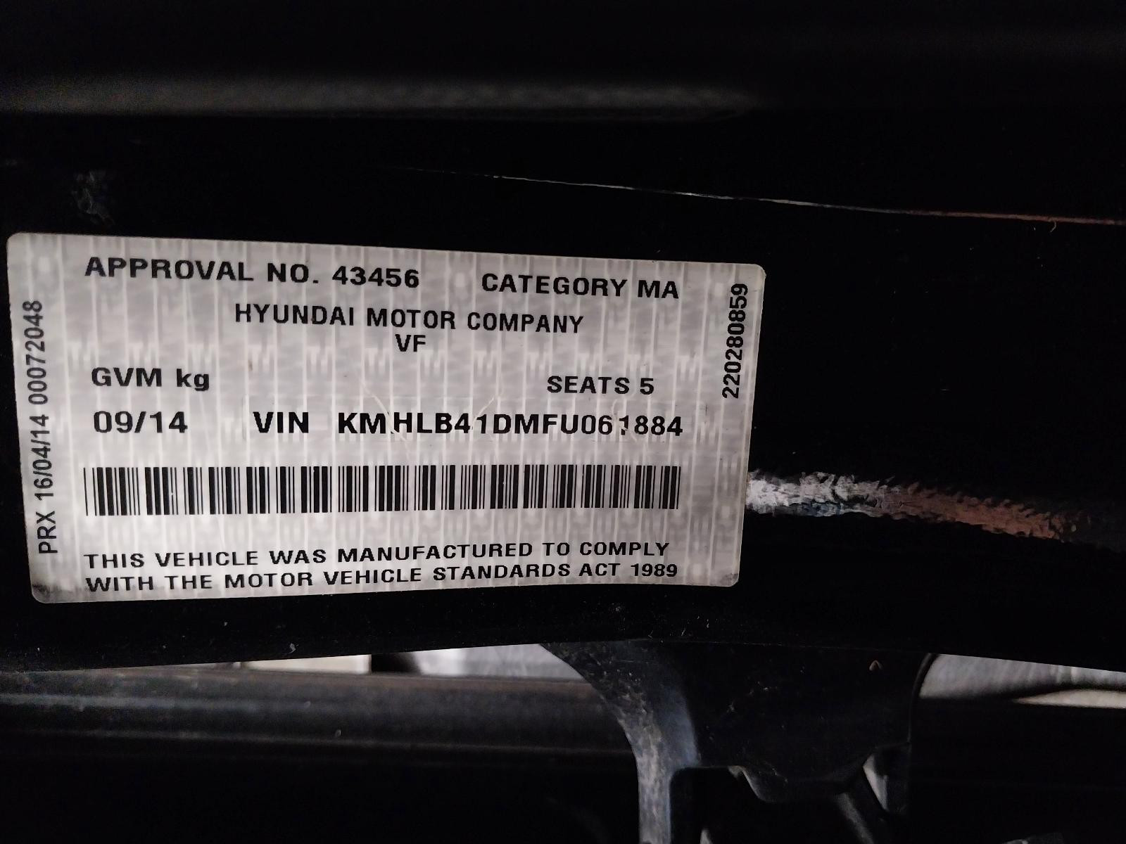 2014 Hyundai I40 RADIATOR FAN 2.0 PETROL VF 09/2011-12/2019 729997 image 9