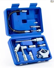 Grease Gun Accessory Kit, 11 Piece Grease Gun Coupler Set for Hard to Reach Grea