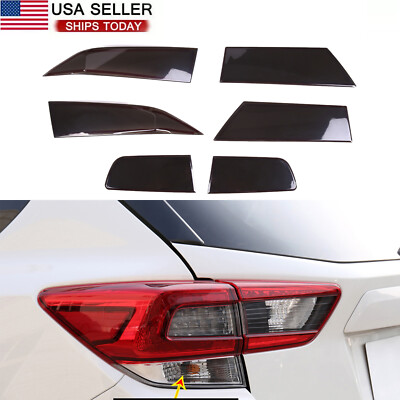 #ad Smoked Rear Tail Light Lamp Cover Trim Accessories FOR 18 22 Subaru Crosstrek US $49.99