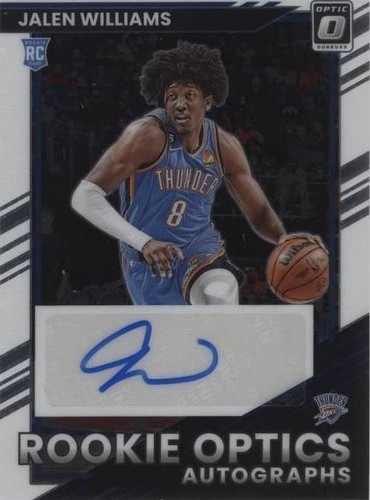 2022-23 DONRUSS OPTIC JALEN WILLIAMS ROOKIE SIGNATURE SERIES AUTO 