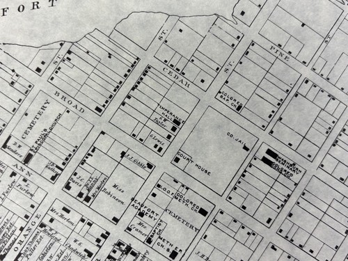 VTG 1880s Gray's New Map Of Beaufort North Carolina Carteret County NC **COPY** - Picture 7 of 12