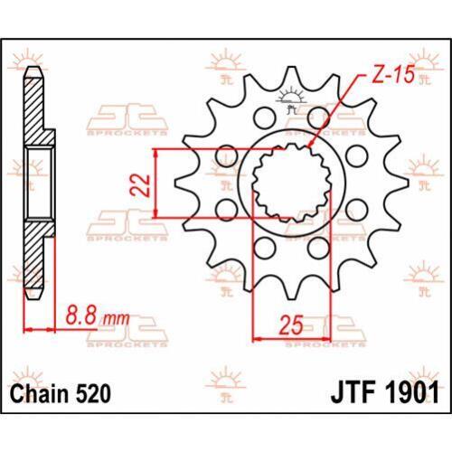 Beta RR 390 2015 JT Natur Kettenblatt 16T 520 JTF1901.16SC - Bild 2 von 5