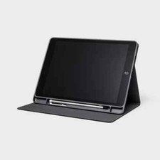 Apple iPad 9th Gen and Air Pad 3rd Gen  Case -heyday Black Saffiano