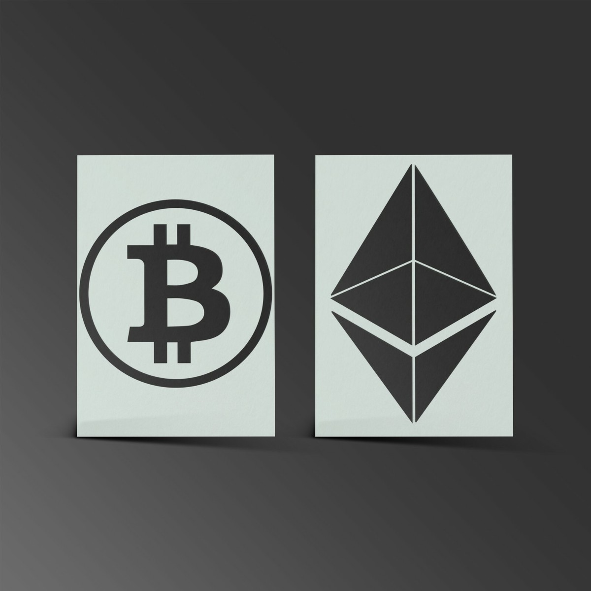 Bitcoin Ethereum Stencil Crypto Mylar Sheet Painting Wall Art Craft 190  Micron | eBay