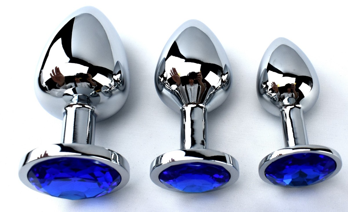 anal plug Stainless Steel Set -Blue Jewel-butt plug Anal Stimulation | eBay anal plug Stainless Steel Set -Blue Jewel-butt plug Anal Stimulation | eBay