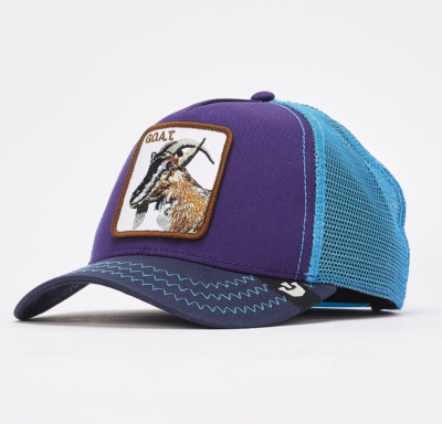 NWT Goorin Bros LIMITED RELEASE Goat G.O.A.T. Farm Animal Purple Trucker Hat