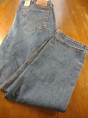 Levi's Mens Jeans Blue Size 38X30 Distressed Denim 541 Athletic Taper $69 NWT