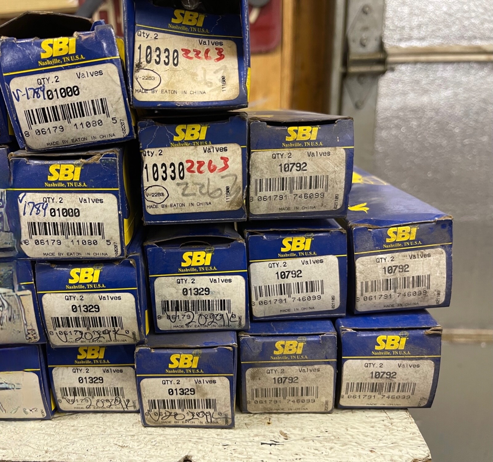 100 plus nos sbi engine valves and a few used Read the listing keller