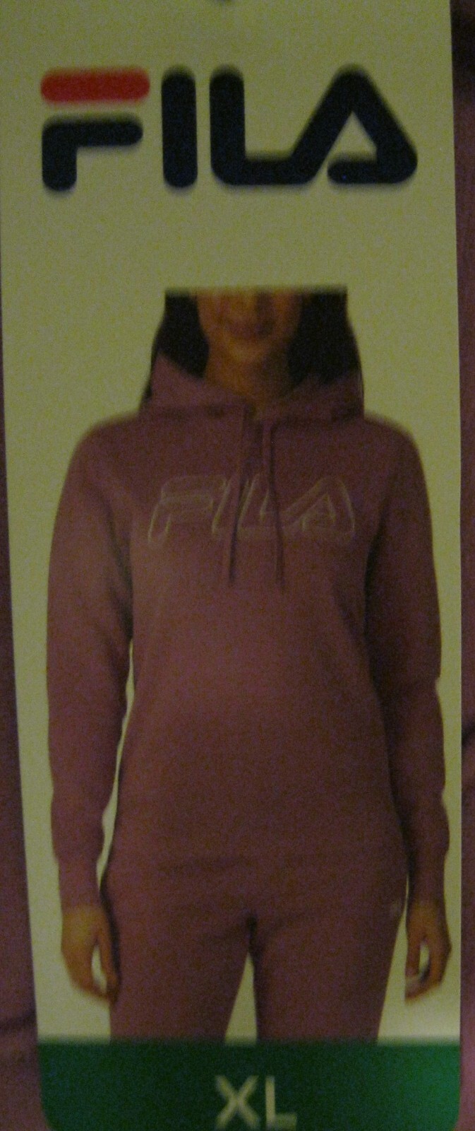 FILA Pullover donna peso medio felpa con logo in pile colore: gelso XL