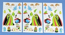 Rare 2006 Mrs Grossman Wizard stickers 3 sheets: Good Condition