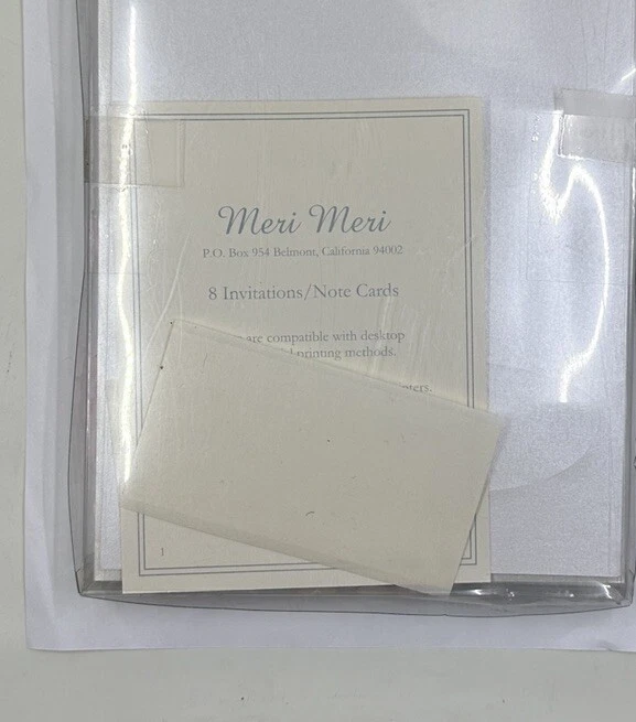 Box of 8 Meri Meri Ballet Slipper Invitations Note Cards/ Customizable - Image 3 of 3