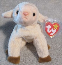 Ty Beanie Baby Ewey the Lamb DOB March 1, 1998 MWMT Free  Shipping