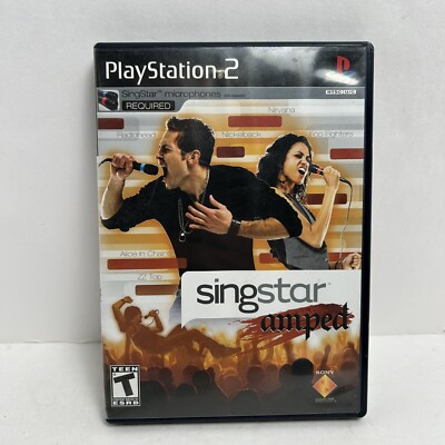 SingStar Amped (Sony PlayStation 2, 2007) - Complete No Mic
