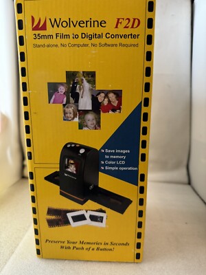 Wolverine F2D 35mm Film to Digital Converter Stand Alone No Software Needed