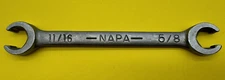 Vintage NAPA Flare Nut Combination Wrench 11/16” X 5/8” Made in USA NDF 554