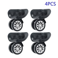 4pcs Replacement Luggage Suitcase Wheels Swivel Wheel Black 10.2 6.5cm