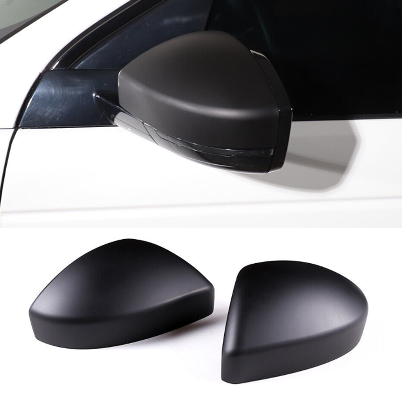 Matte Black Side Rearview Mirror Trim for 2017-2021 Land Rover Range Rover Velar