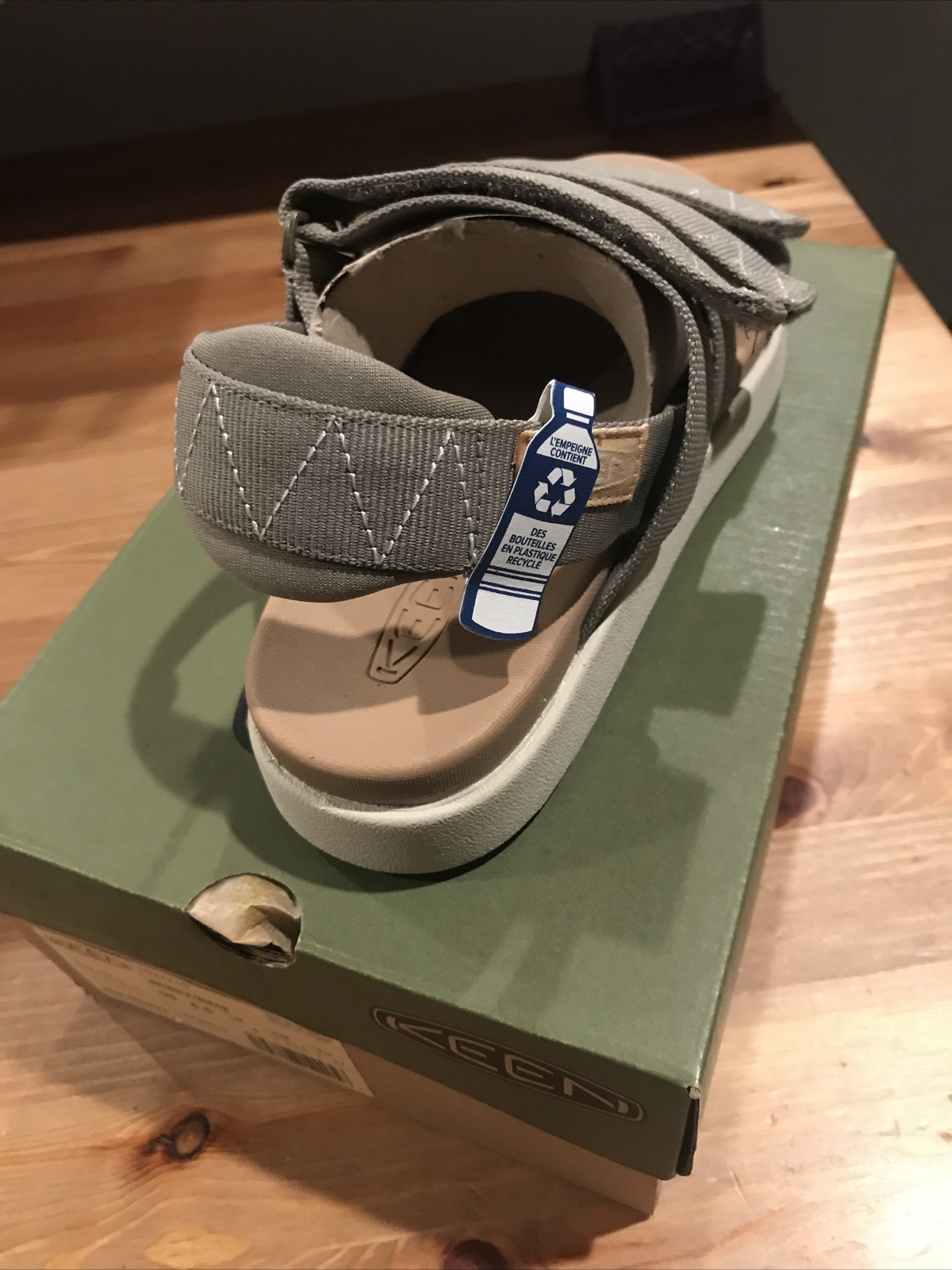 Sandali donna KEEN Elle con cinturino sul retro casual plateau brindle betulla 6 5 nuovi