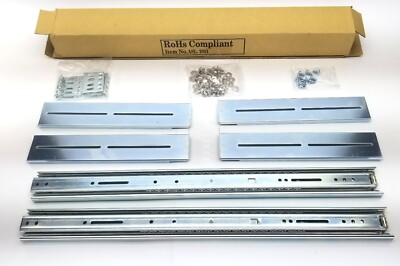 NEW AMERI RACK ASL-2001 20'' HEAVY DUTY SERVER LOCKING DRAWER SLIDE RAIL KIT