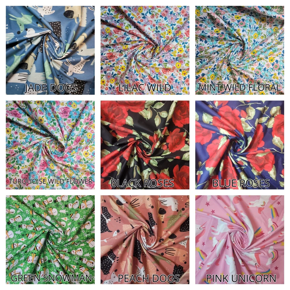100% Cotton Ditsy Floral Material Dress Craft Quilting Patchwork Fabric 44" - Image 3 of 4