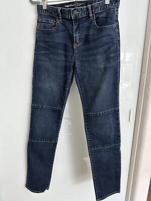Never worn GAP KIDS 1969 Boys Jeans Sz 14 Regular Slim Adj. Waist Enforced Knees