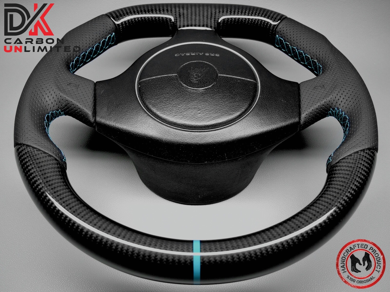 Lamborghini Murcielago LP670 LP650 LP640 Turquoise Ring Carbon Steering Wheel v3